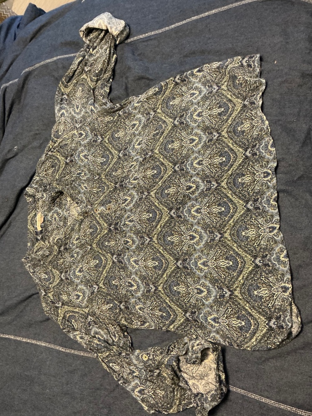 Comfy paisley plus size shirt